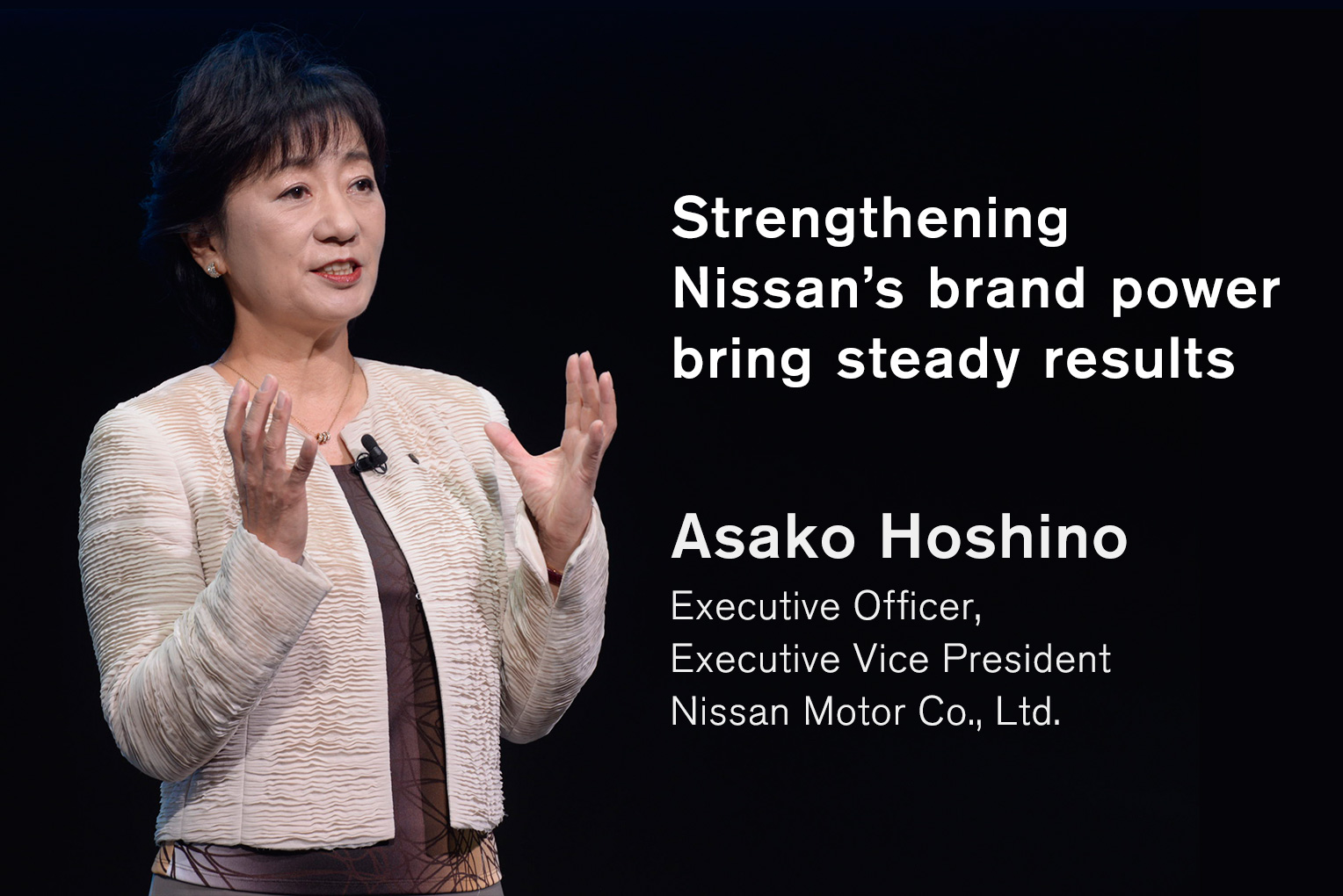 Asako Hoshino, Executive Officer and Executive Vice President
