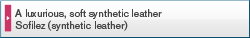 A luxurious, soft synthetic leather Sofilez (synthetic leather)