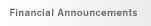 Financial Announcements