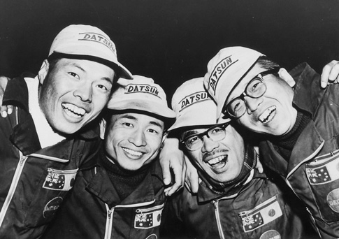 Datsun Team in 1958 Mobilgas Trial (Round Australia)