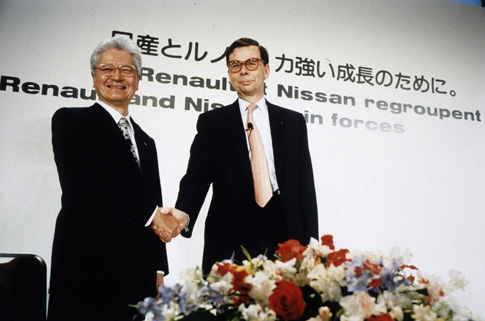 ルノーとのアライアンス（戦略的提携）締結記者会見 1999年3月27日
