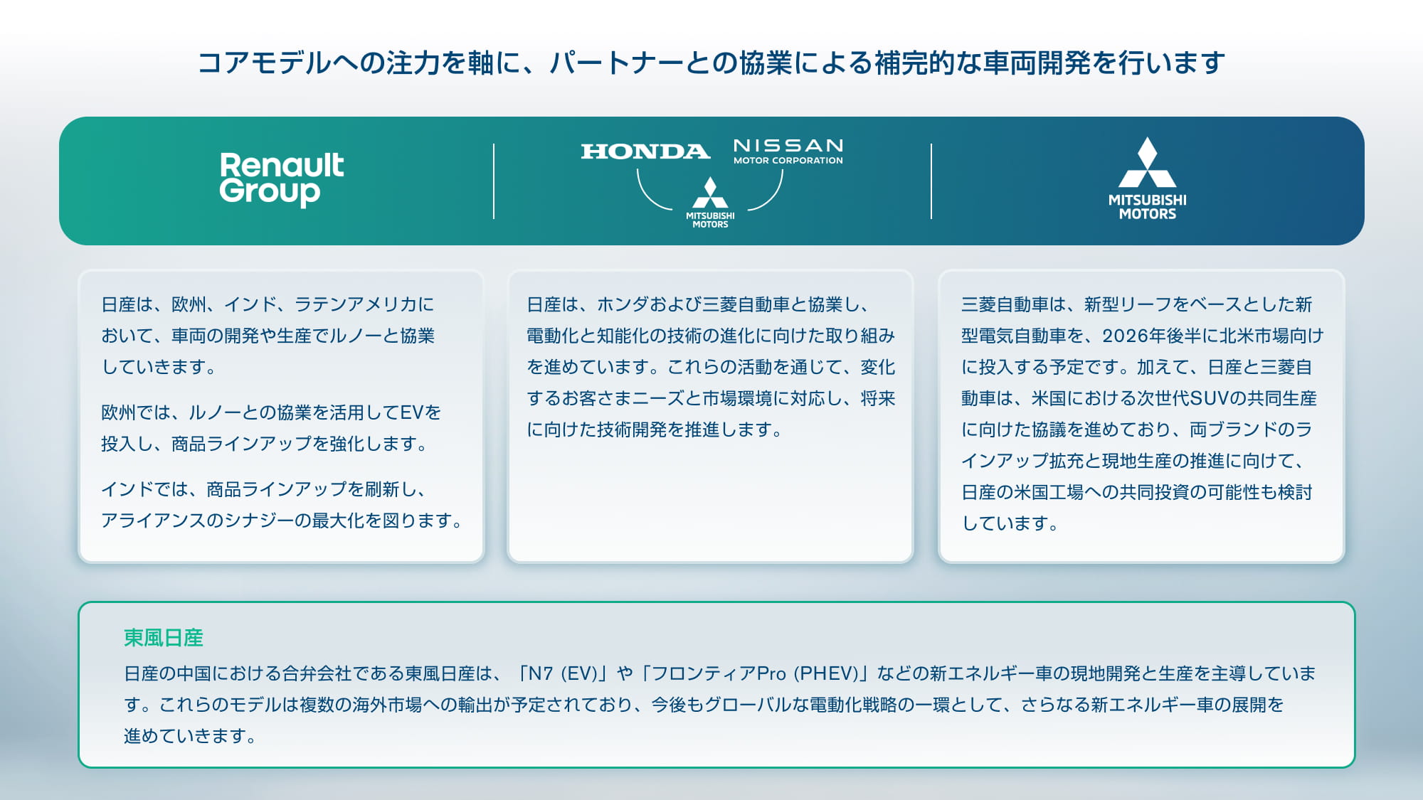 パートナーシップの強化