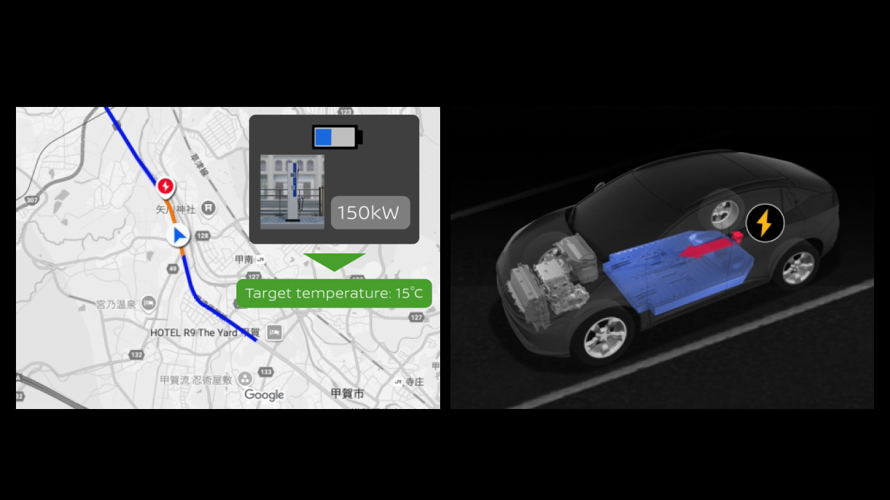 Temperature rise control by navilink function