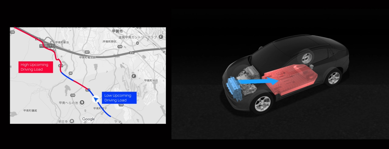 Cooling control with intelligent navigation-linked function