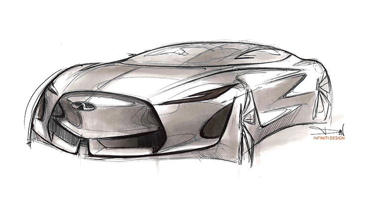 INFINITI Q Inspiration Design sketch