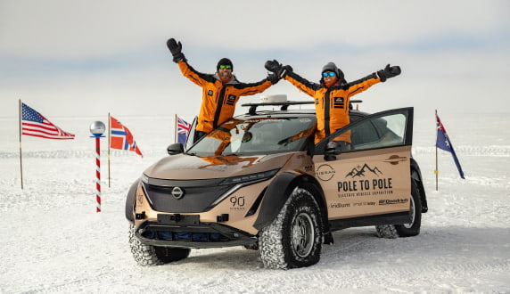 Pole to Pole electric vehicle expedition reaches the South Pole Pole to Pole electric vehicle expedition reaches the South Pole