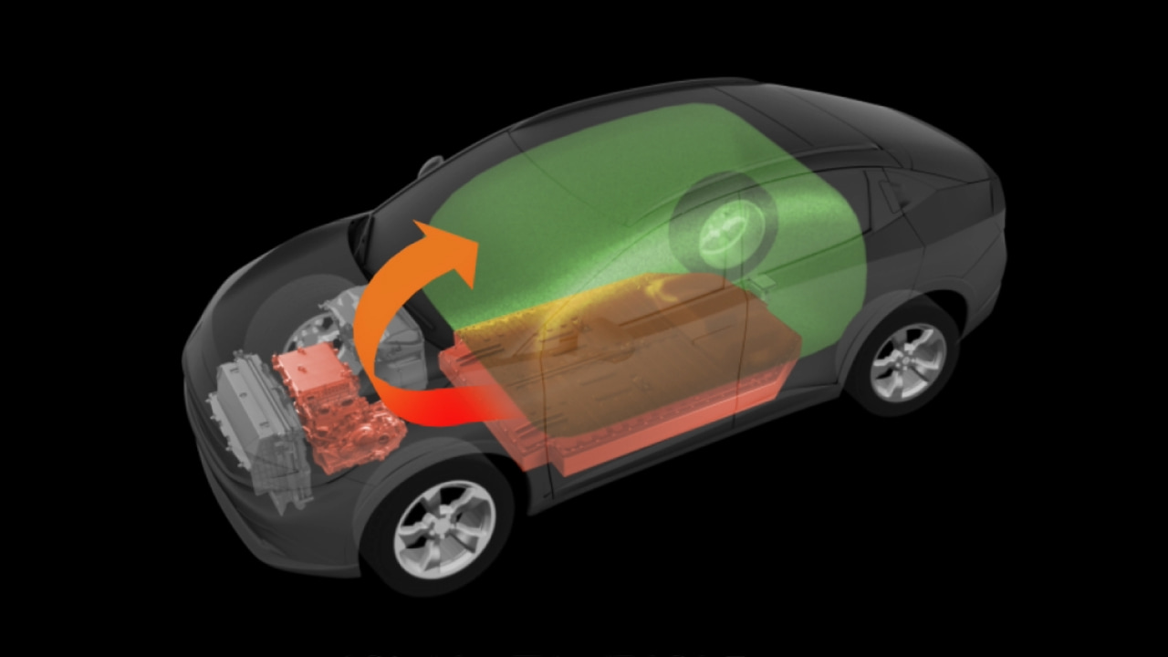 廃熱を利用した暖房システム