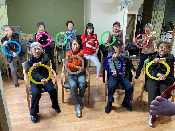 各地の「ハンドルぐるぐる体操　友達の輪ひろげよう」