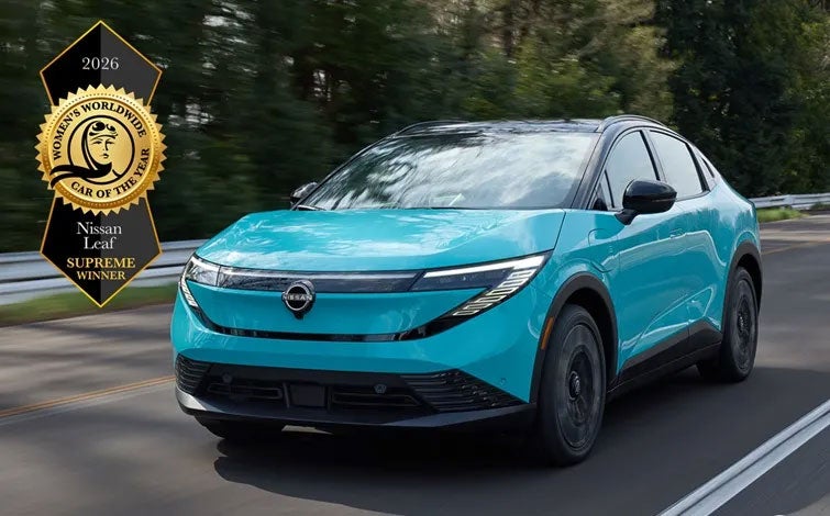 Nissan Leaf Wins Top Honor at WWCOTY 2026